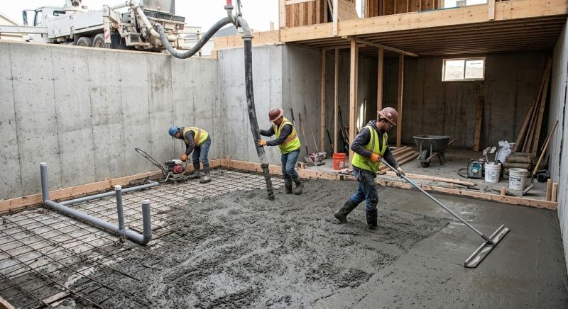 Basement Concrete Installation in Suches, GA