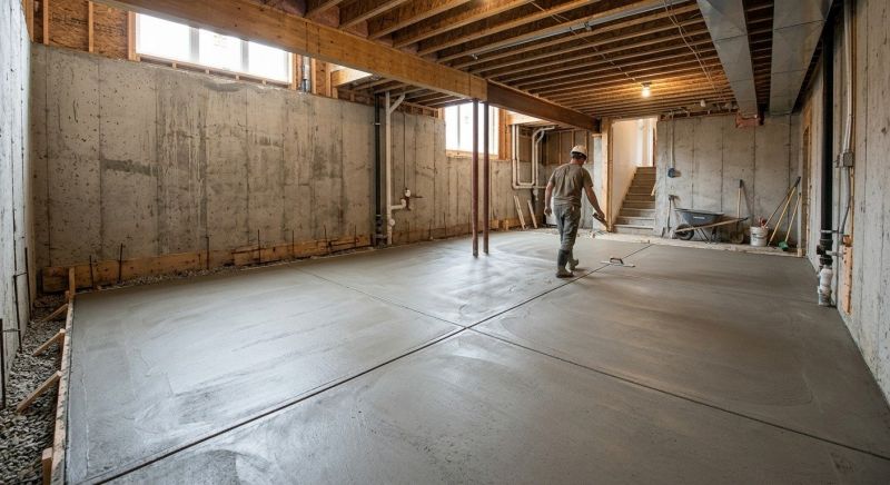 Basement Slab Installation in Blue Ridge, GA