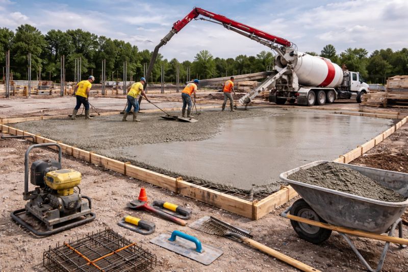 Commercial Slab Construction in Copperhill, TN