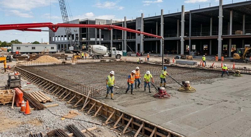 Commercial Slab Construction in Blue Ridge, GA