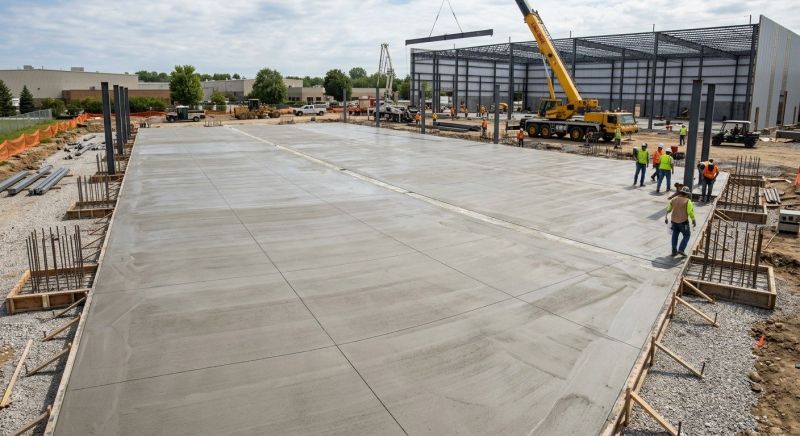 Commercial Slab Installation in Murphy, NC