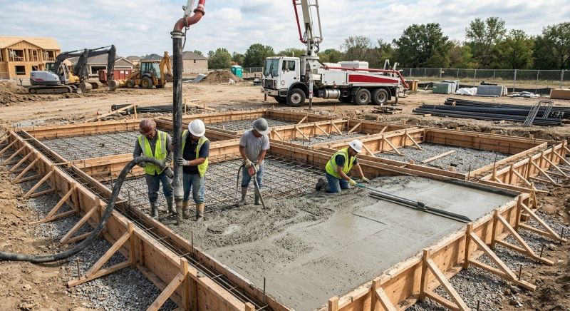 Foundation Wall Pouring in Morganton, GA