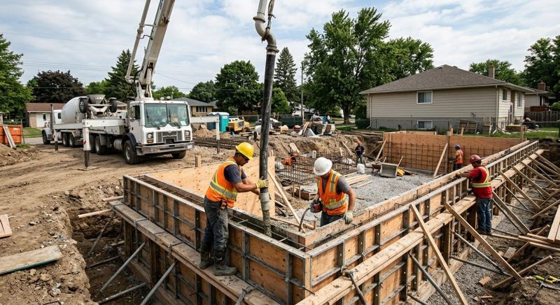 Foundation Wall Pouring in Suches, GA